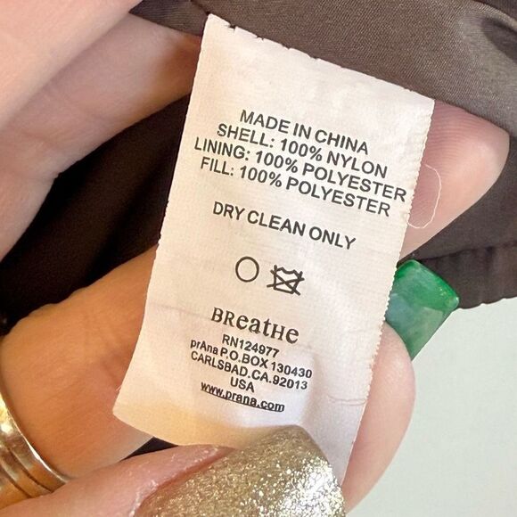 PrAna Waylen Corduroy Puffer Tan & Brown Metal Button Snap Up Vest Men's Medium - Picture 8 of 12